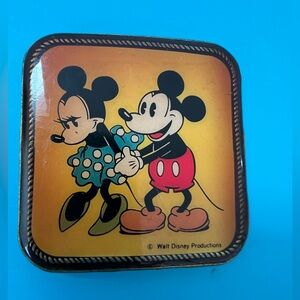 Vintage 1970s Disney Belt Buckle Masterwork Mickey Mouse Brass USA Rare